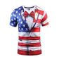 Half-sleeve Clothes Summer Men's Round Neck Short-sleeved T-shirt Top 3D Creative Art Print T-shirt