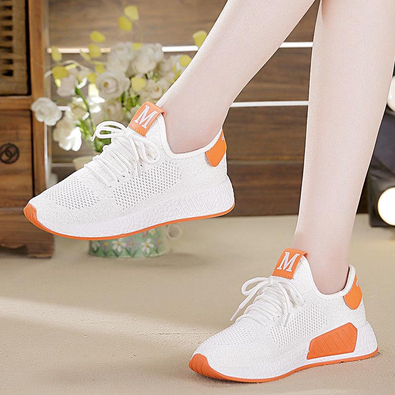 Lightweight Flying Woven Clearance Sneakers Korean All-match Women's Shoes Flat Casual Shoes Spring and Autumn Fashion Student Net Shoes