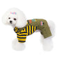 Puppy Dog Cat Clothes Winter Clothing Warm Four-legged Clothing Pet Autumn and Winter Thickening Cotton Coat Striped Overalls Jacket Pet Outwear