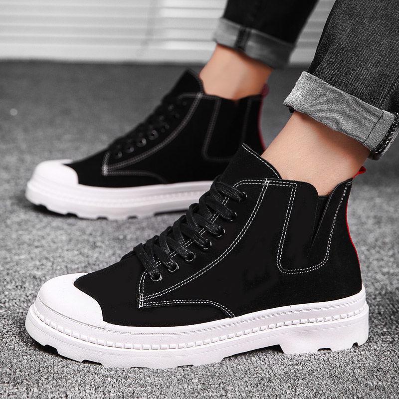 Autumn Winter Man Martin Boots High Top Male Ankle Boots Men Shoes Lace Up Work Tooling Boots Retro