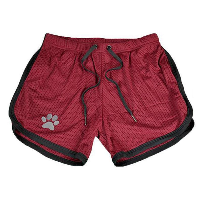 Sports Shorts Men's Fitness Training Quick-drying Pants Mesh Breathable Running Beach Fitness Three-point Shorts