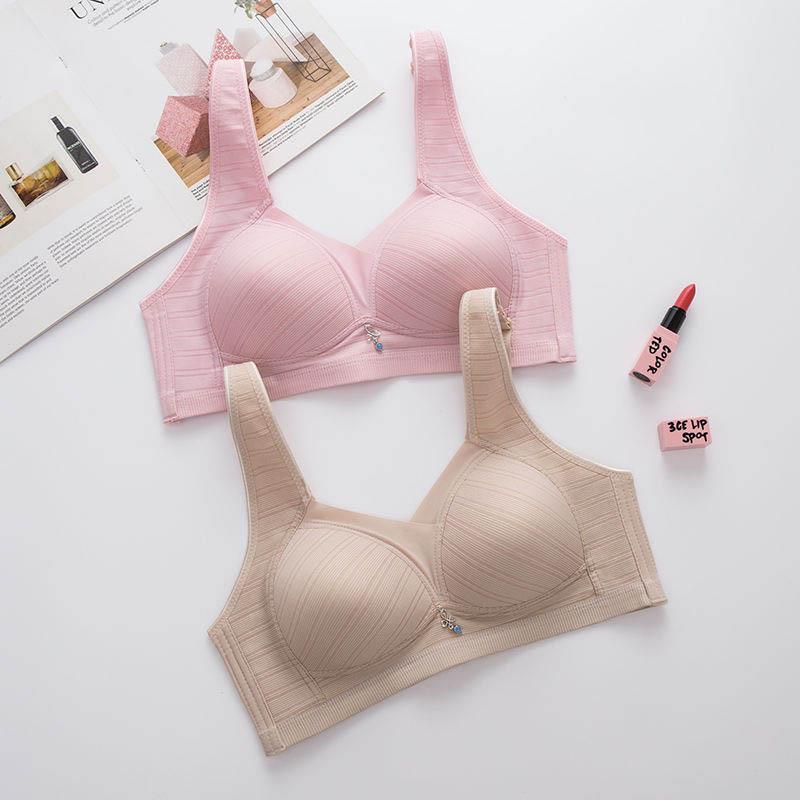 Large Size Gathers and Collects Paired Breasts and Prevents Sagging Bra Thin Section No Steel Ring Breathable Soft and Comfortable Bra