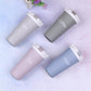 500ml Insulated Coffee&Tea Mug Portable Vacuum Cup 18/8 Stainless Steel Thermos Straw Water Bottle