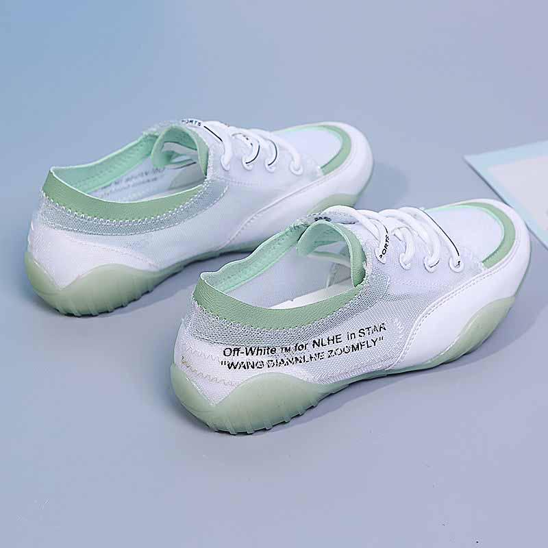 Plus Size 35-40 Summer Women Breathable Mesh Sneakers Students Running Basketball Shoes Shockproof Non-slip Skate Shoes