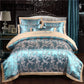 4pcs Luxury Bedding Sets Jacquard Queen/King Size Duvet Cover Set Wedding Bedclothes Bdelinen