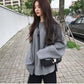 Pofulove autumn and winter new student lazy wind sweater women loose net red large size sweater shirt