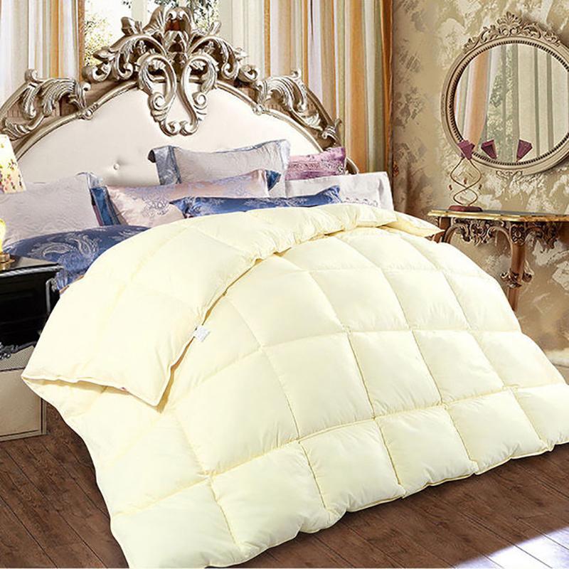 High-grade White Goose Down Duvets Quilt Thickening Winter Comforters Cotton Cover King Queen Twin Size