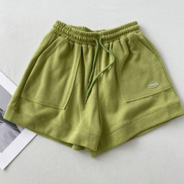 High Waist Casual Sports Shorts Women's Summer Loose Wide Leg A-line Pants Trend