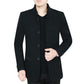 Men's Jacket Business gentleman jacket Winter Fashion Handsome Gentleman Plus Velvet Padded Jacket