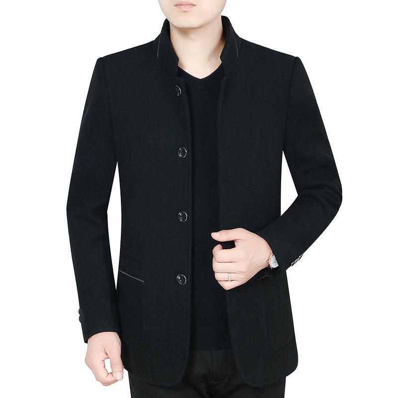 Men's Jacket Business gentleman jacket Winter Fashion Handsome Gentleman Plus Velvet Padded Jacket