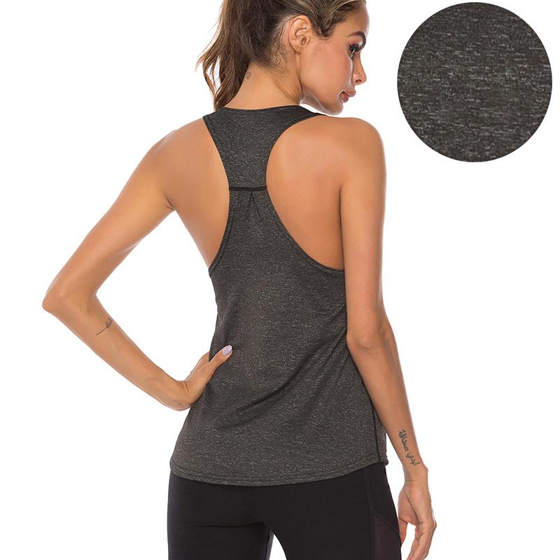 Women's Yoga Vest Moisture-wicking Vest Sports Underwear Loose Yoga Wear I-shaped Vest Running Top T-Shirt Plus Sized Clothes Tops for Women