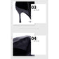 Women's Shoes Metal Pointed Stiletto High-heeled Ankle Boots Plus Velvet