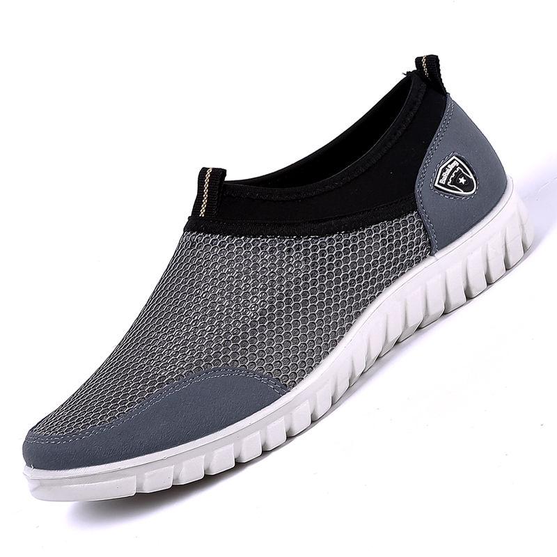 Summer Mesh Shoe Sneakers for Men Shoes Breathable Men's Casual Shoes Slip-On Male Shoes Loafers Casual Walking 38-48