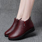 Women's Boots Thickened Warm Middle-aged Elderly Cotton Shoes Women's Winter Shoes Plus Velvet Non-slip Flat Soft Bottom Comfortable Leather Shoes