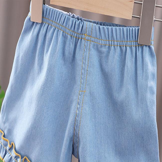 Girls' Summer Clothes Girls' Short-sleeved Suit Summer Kids Clothes Two-piece Children's Clothes