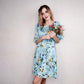 Ice Silk Floral Dress Trendy Female Summer New Product Fashionable High-end Slim Summer Dress