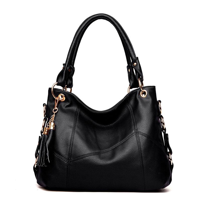 Trendy wild Woman bag Leather bag Big capacity European and American style Shoulder Handbag