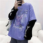 Dark Gothic Long Sleeve T-shirt Unisex Oversized Loose Fake Two Long Sleeve T-shirt Punk Harlan Long T