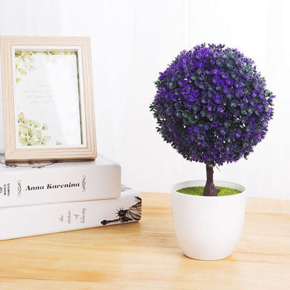 Home Garden Decor Fashion Multicolor Artificial Plastic Plant Bonsai