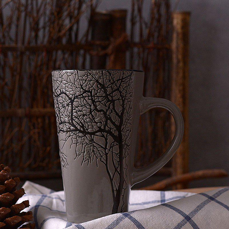Creative Ceramic Mug With Lid With Spoon Milk Coffee Tea Cup Couples Wedding Lover