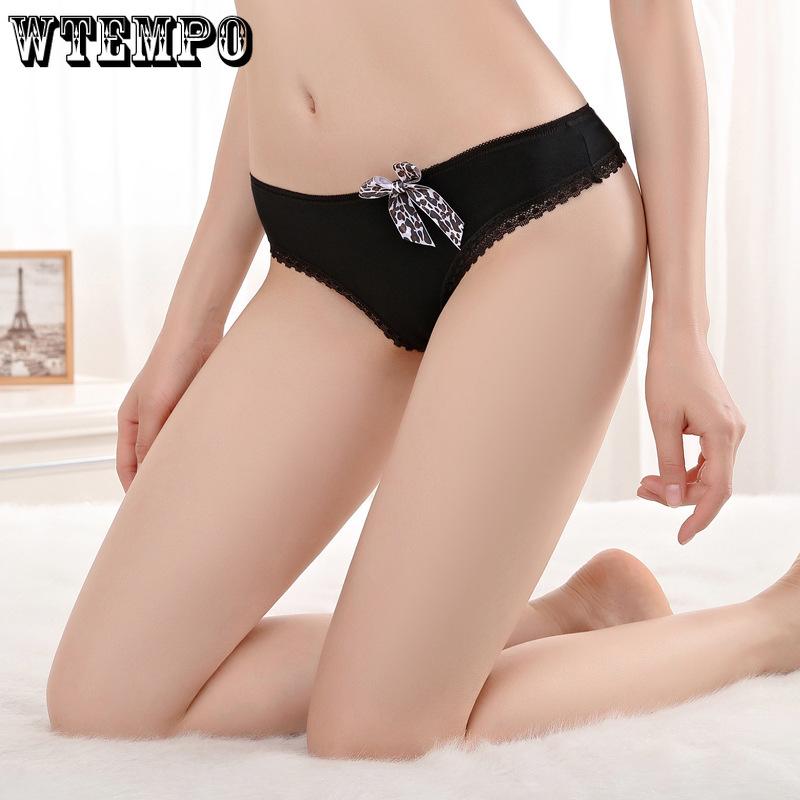 WTEMPO 6 Pcs/Lot Underwear Women Panties Cotton Briefs G-String Lingerie Soft Pants Ladies Briefs