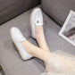 White Shoes Spring Summer Hollow Non-slip Flat Bottom All-match Single Shoes Breathable Comfortable Soft Bottom Pregnant Women Nurse Shoes