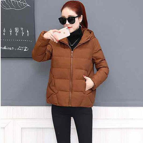 Winter Bubble Coat Women Solid Oversized Short Jacket Female Hooded  Padded Jacket Parkas Mujer