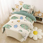 Children's Baby Bed Set Autumn and Winter Flannel Thickened Three-piece Quilt In Kindergarten Bedding Quilt Cover