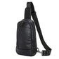 Chest Bag Black Men Waterproof Multi-pocket Crossbody Outdoor Sports and Fitness Shoulder Bag