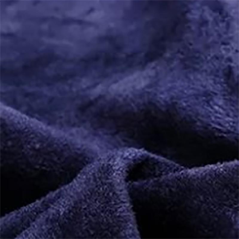 Genuine Men's Sweatshirts Long-sleeved Knit Sweater Plus Velvet Thick Sweater Youth Autumn Round Neck Stripes
