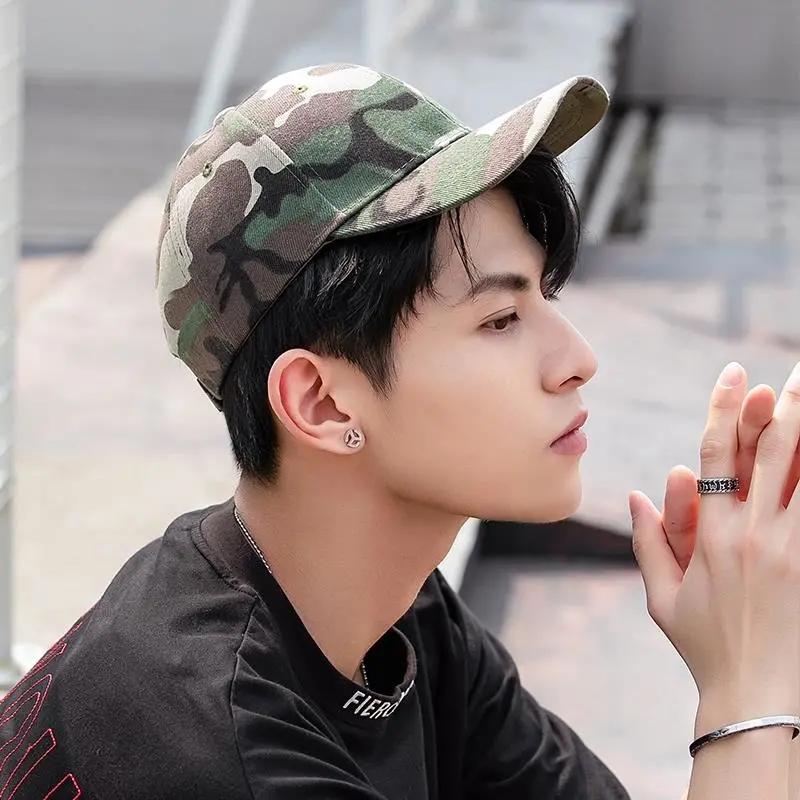 Camouflage Peaked Cap Outdoor Baseball Cap Female Sun Hat Men's Military Cap Sun Hat Military Training Sports Hat Travel Hat