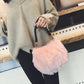 Autumn and Winter Plush Bag Ladies Trendy Plush Small Bag Wild Chain Bag Shoulder Messenger Bag