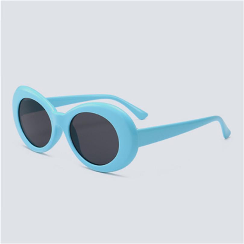Clout Goggles NIRVANA Kurt Cobain Round Sunglasses Men Women Brand Designer Mirrored Glasses Male Fe
