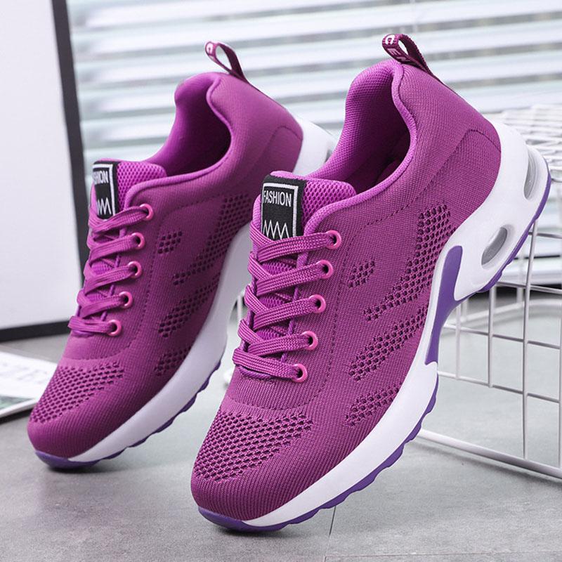 Shoes Women Korean Casual Shoes Cushion Running Shoes Breathable Soft Sole Sports Shoes Flat Shoes
