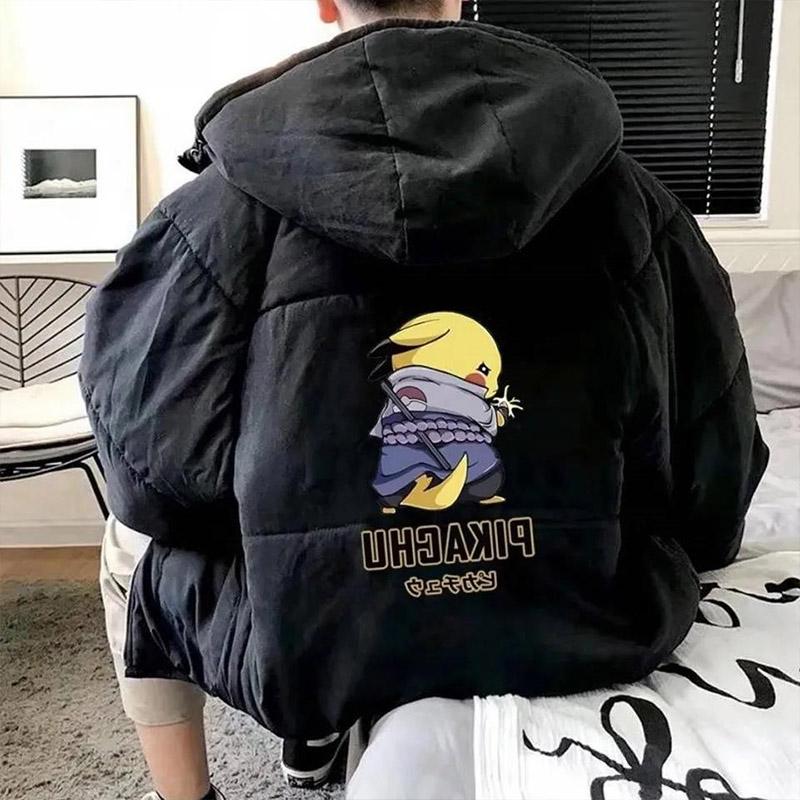Bread Clothing Male Students Korean Short Cotton Clothing Winter Fashion Trend Loose Plus Size Cotton-padded Jacket Thick Warm and Cold-proof Jackets