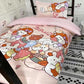 Cartoon Bed Three-piece Set Cute Quilt Cover Children Sheets Student Dormitory Bedding