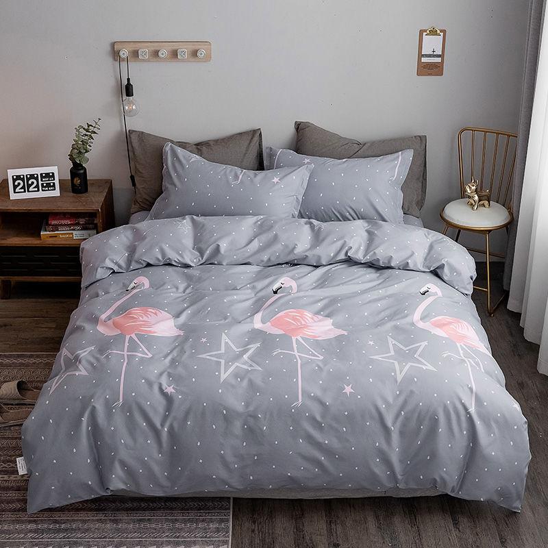 Spring Summer Design Bedding Sets Duvet Cover Flat Bed Sheet Pillowcase Pillowcover Linen Queen King Double Size