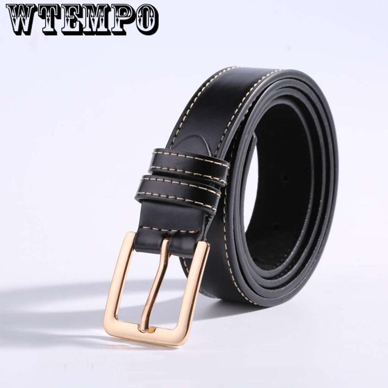 Fashion Classic buckle Ladies wide belt Women's high quality female casual leather belts for jeans