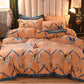 Winter Milk Velvet Four-piece Coral Velvet Thick Duvet Cover Double-sided Flannel Bedding