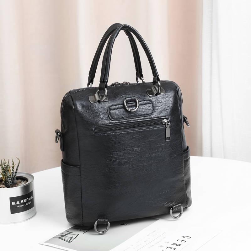 Header Layer Leather Shoulder Bag Wild Fashion Shoulder Diagonal Bag Three-use Bag Soft Skin Multi-use Bag Messenger Bag