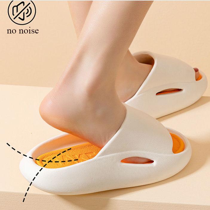 Women's Summer Thick-soled Slippers for Outdoor Wear Home Indoor Super Soft Non-slip Couple Sandals and Slippers