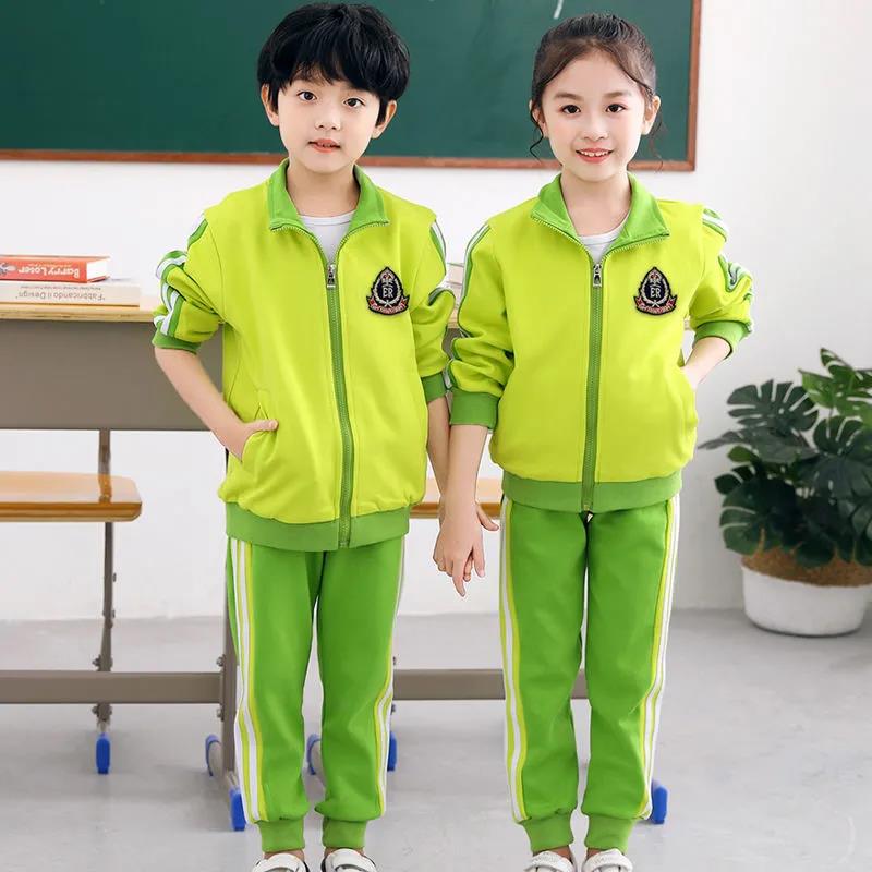 Kindergarten Uniforms Children's Class Uniforms Primary School Uniforms Spring and Autumn Sports Suits Two-piece British Style College Style