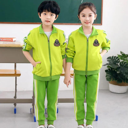 Kindergarten Uniforms Children's Class Uniforms Primary School Uniforms Spring and Autumn Sports Suits Two-piece British Style College Style