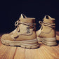 Fashion Men's Martin Boots Warm Working Boots Lace Up Men's Desert Boots Round Toe High Top Shoes