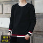 Spring and Autumn Men's Trendy Long-sleeved Woolen Clothes Loose Casual Thin Section Warm Knitted Bottoming Shirt