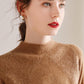 Turtleneck Half High Neck Women's Sweater Autumn and Winter Thickening Warmth Slim Bottoming Shirt Comfortable and Elegant Sweater Top