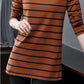 Women T-Shirt Cotton Long Sleeve Lady T Shirt Striped Summer Spring Autumn Female White Trendy  Top Pullover