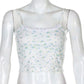 Summer Ladies Vest Small Fresh Floral Lace Stitching Camisole