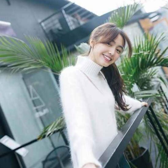 Pofulove Mink Fur Turtleneck Knitwear Skin-friendly Loose Pullover Sweater Chic Knitting Top