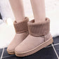 Thick Women's Boots Winter Plush Women's Shoes Anti-skiing Boots Warm Cotton Shoes Plus Velvet